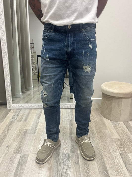 Gianni Lupo Jeans con Rotture Uomo Modello Bruce