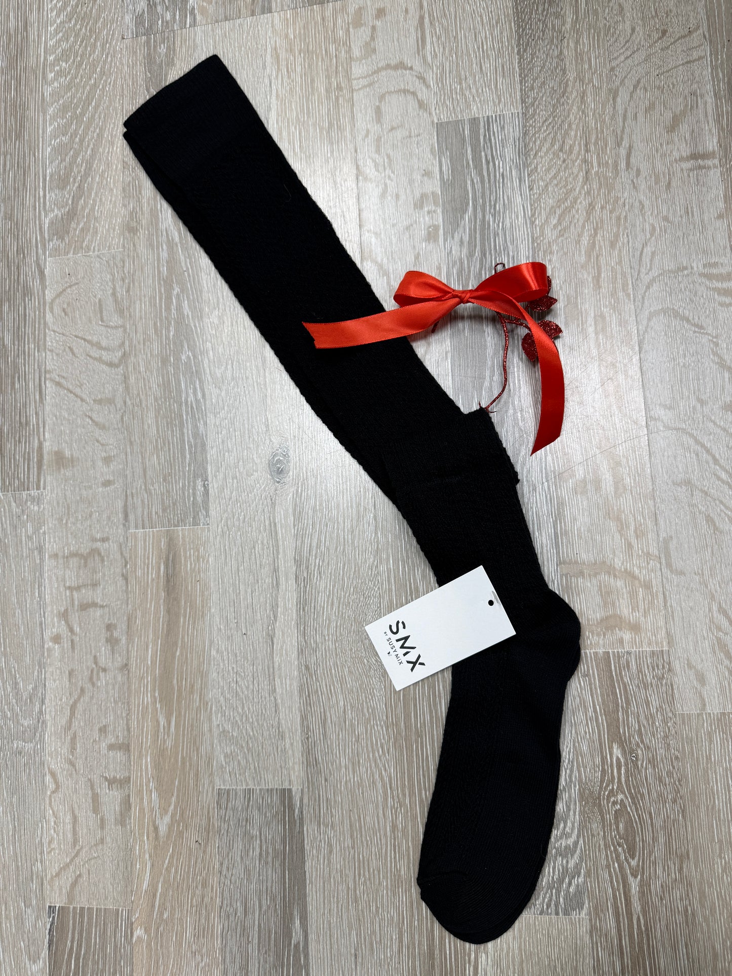 Calze parigine lavorate nero Susy Mix