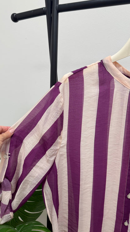Camicia Riga burro e viola HaveOne