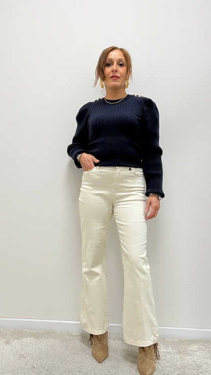 Pantaloni a trombetta Extasy burro