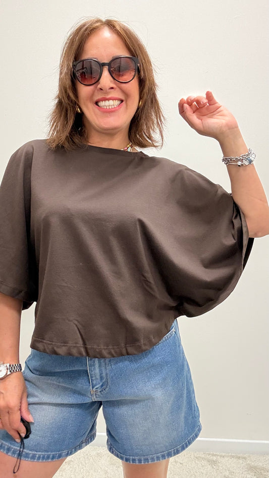 T-shirt mantella moro Susy Mix