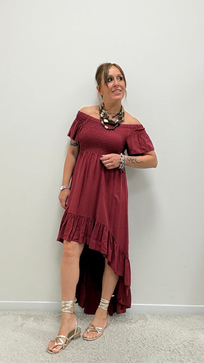 Abito shiffer con coda india Brend Atelier