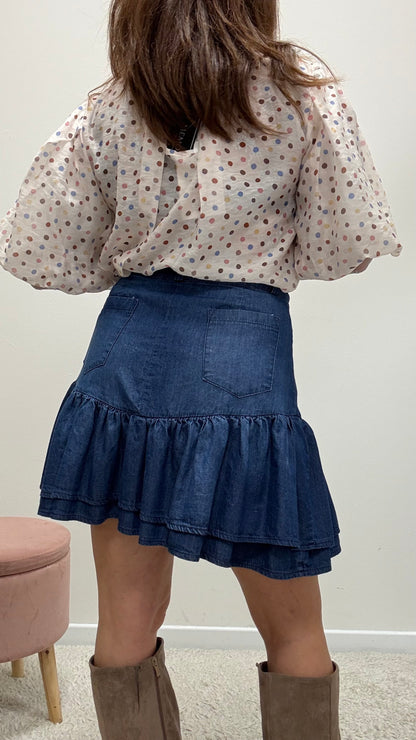 Gonna Chambray con Balza Susy Mix