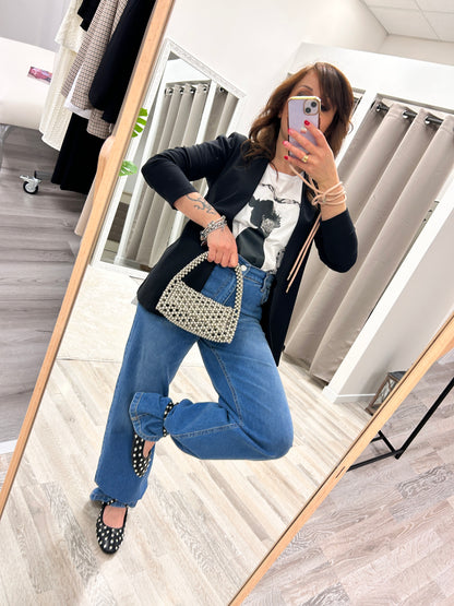 Borsa sfere argento a mano