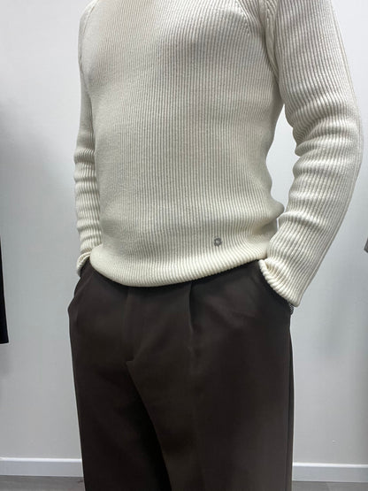 Pantalone Sartoriale con Pinces Imperial Moro