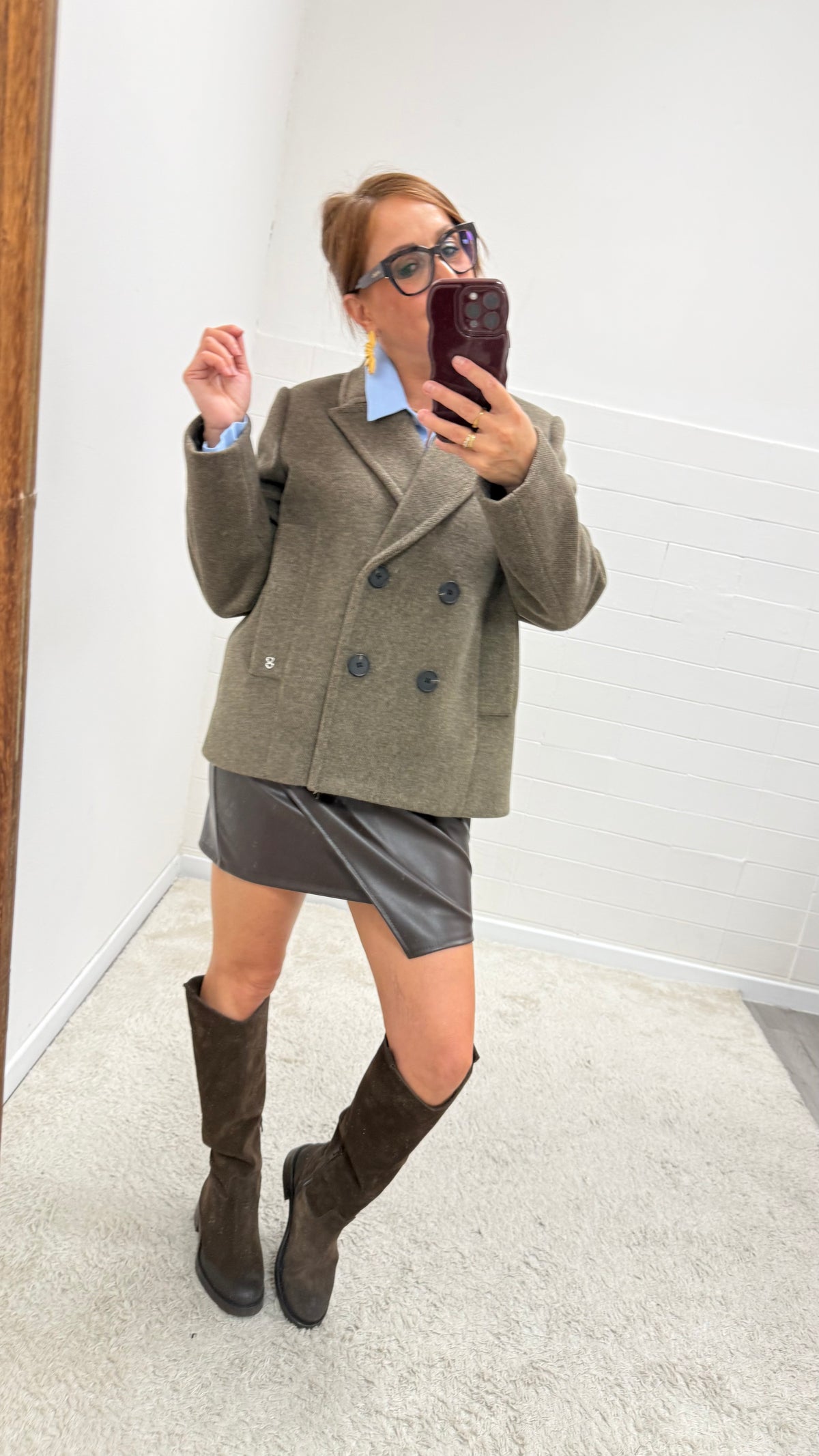 Cappotto Caban Taupe Please