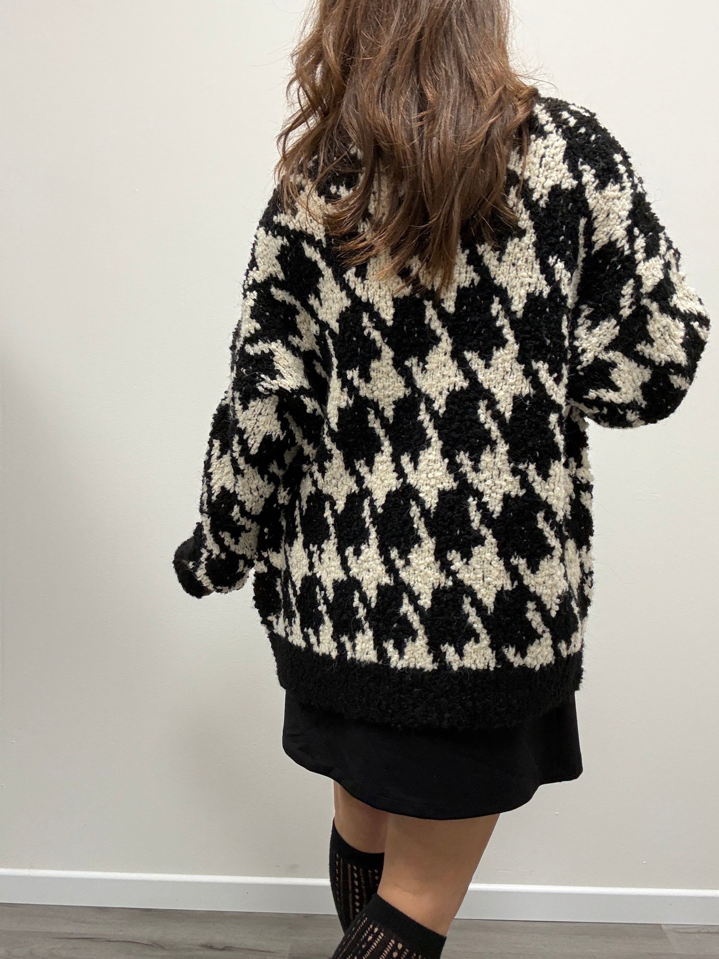 Cardigan pied de poule Susy Mix