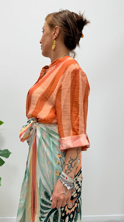 Camicia Riga arancio chiaro scuro HaveOne Art.CSV-Q422