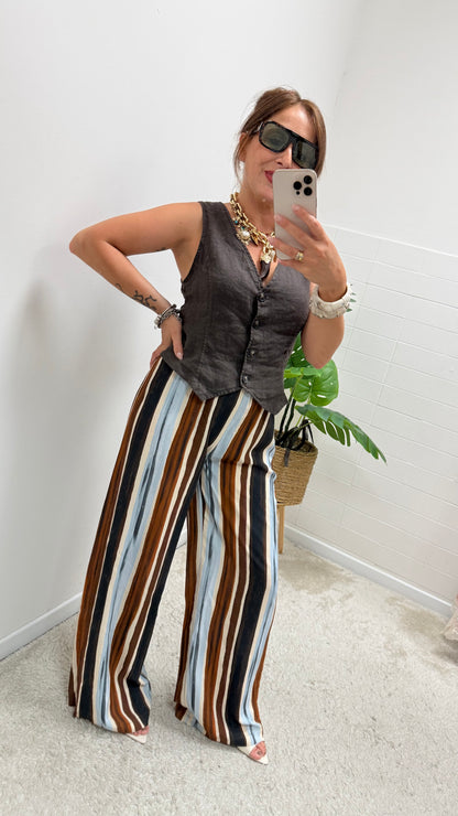 Pantalone Palazzo Righe etnico HaveOne