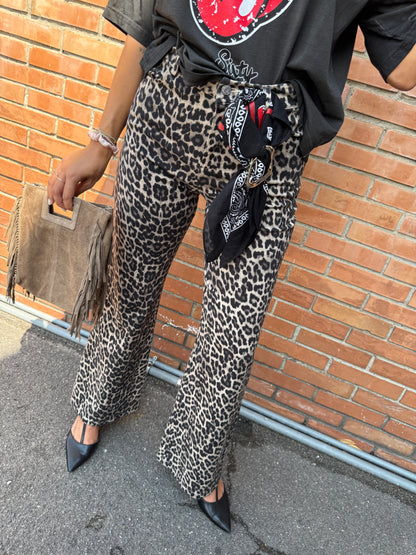 Pantaloni animalier zampa con bandana. animalier Haveone