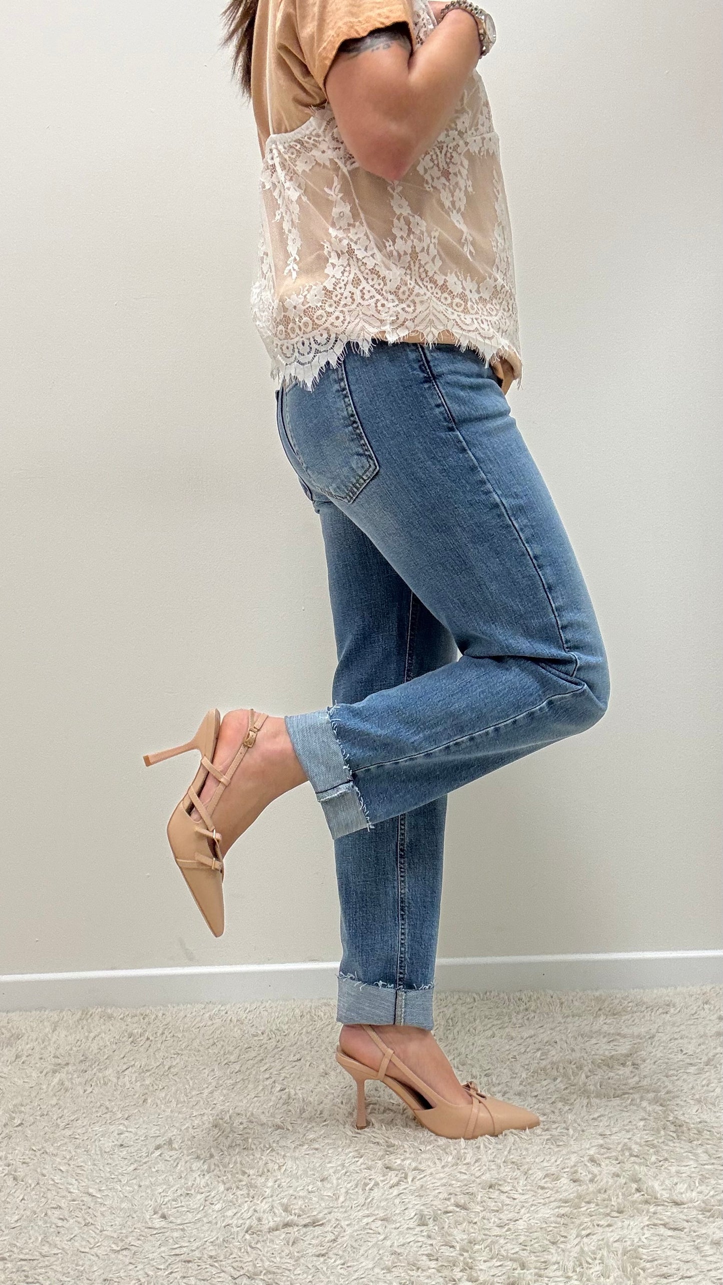 Jeans 5 tasche elasticizzato Tensione in