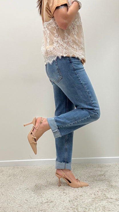 Jeans 5 tasche elasticizzato Tensione in