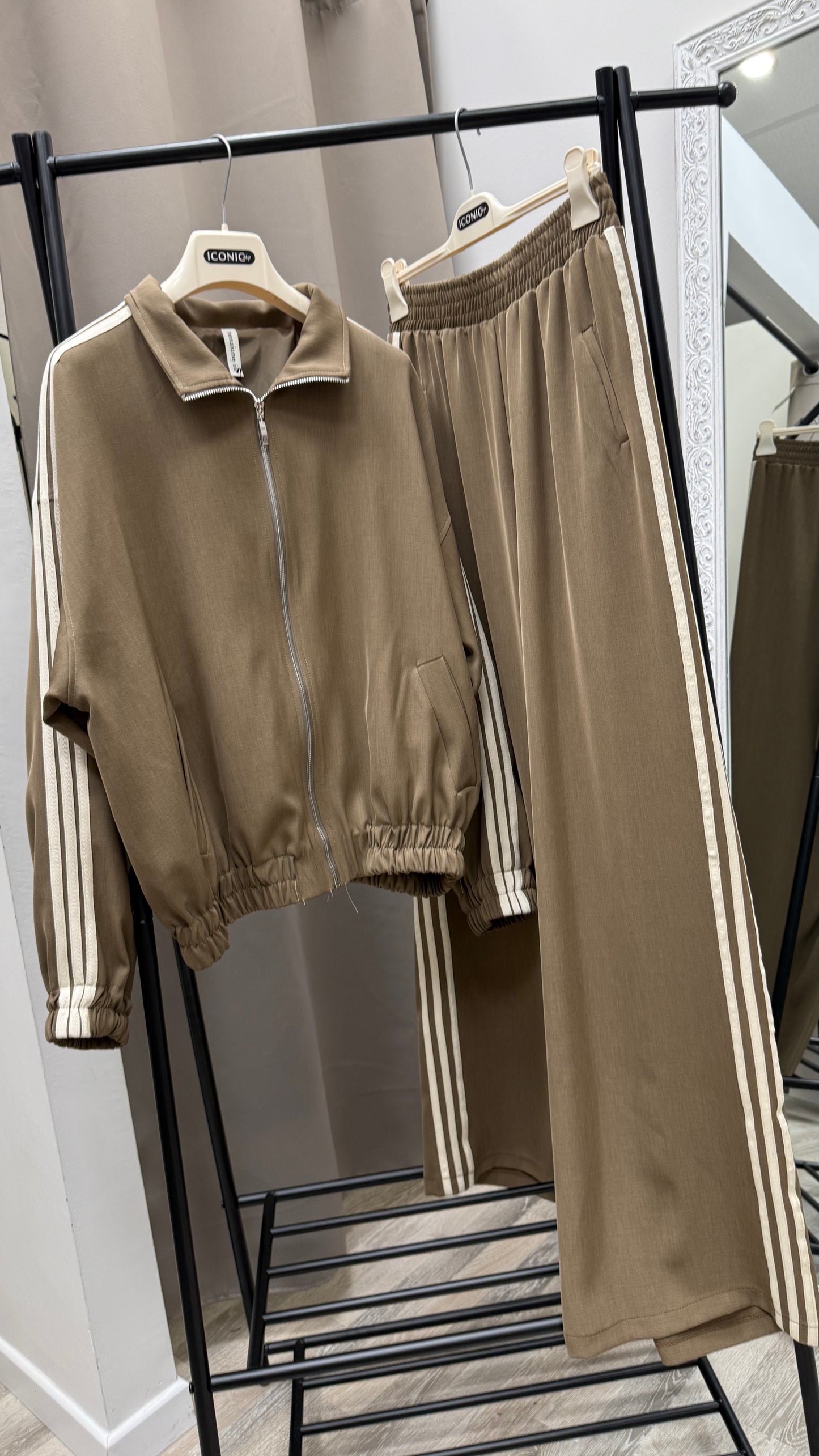 Pantalone tuta bande laterali Tensione In