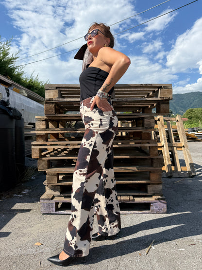 Pantaloni fantasia mucca Susy Mix