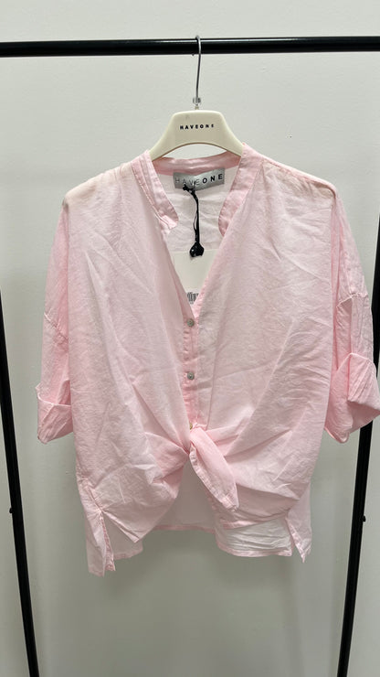 Camicia Mussola di Cotone Rosa HaveOne