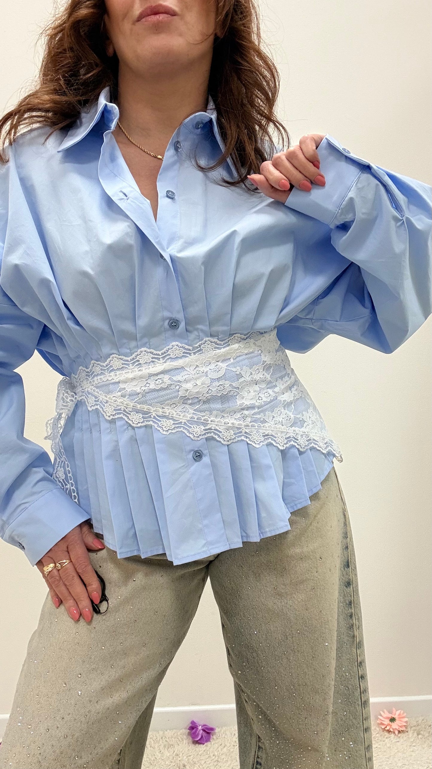 Bandana pizzo bianco latte Memoire