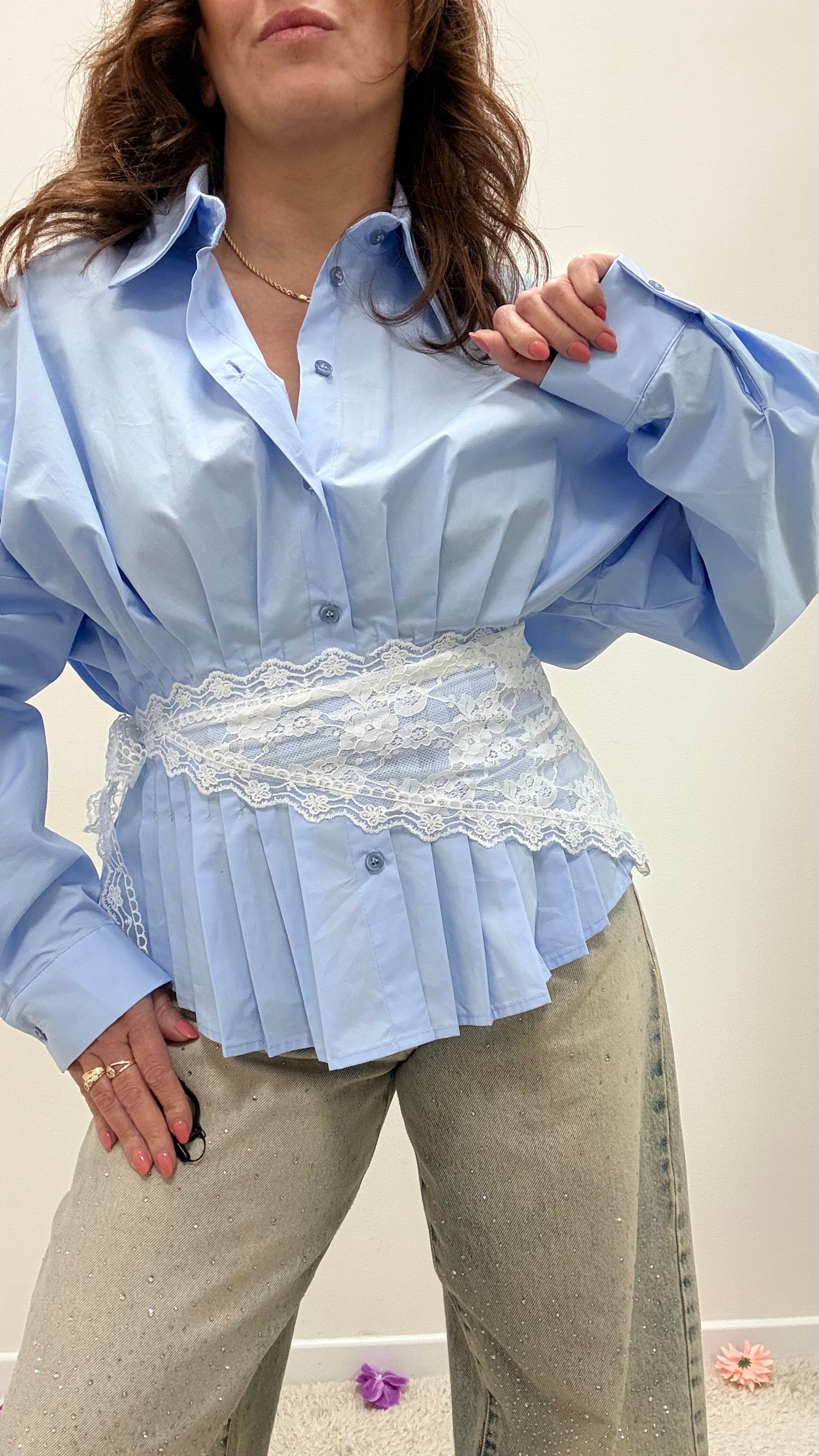 Bandana pizzo bianco latte Memoire