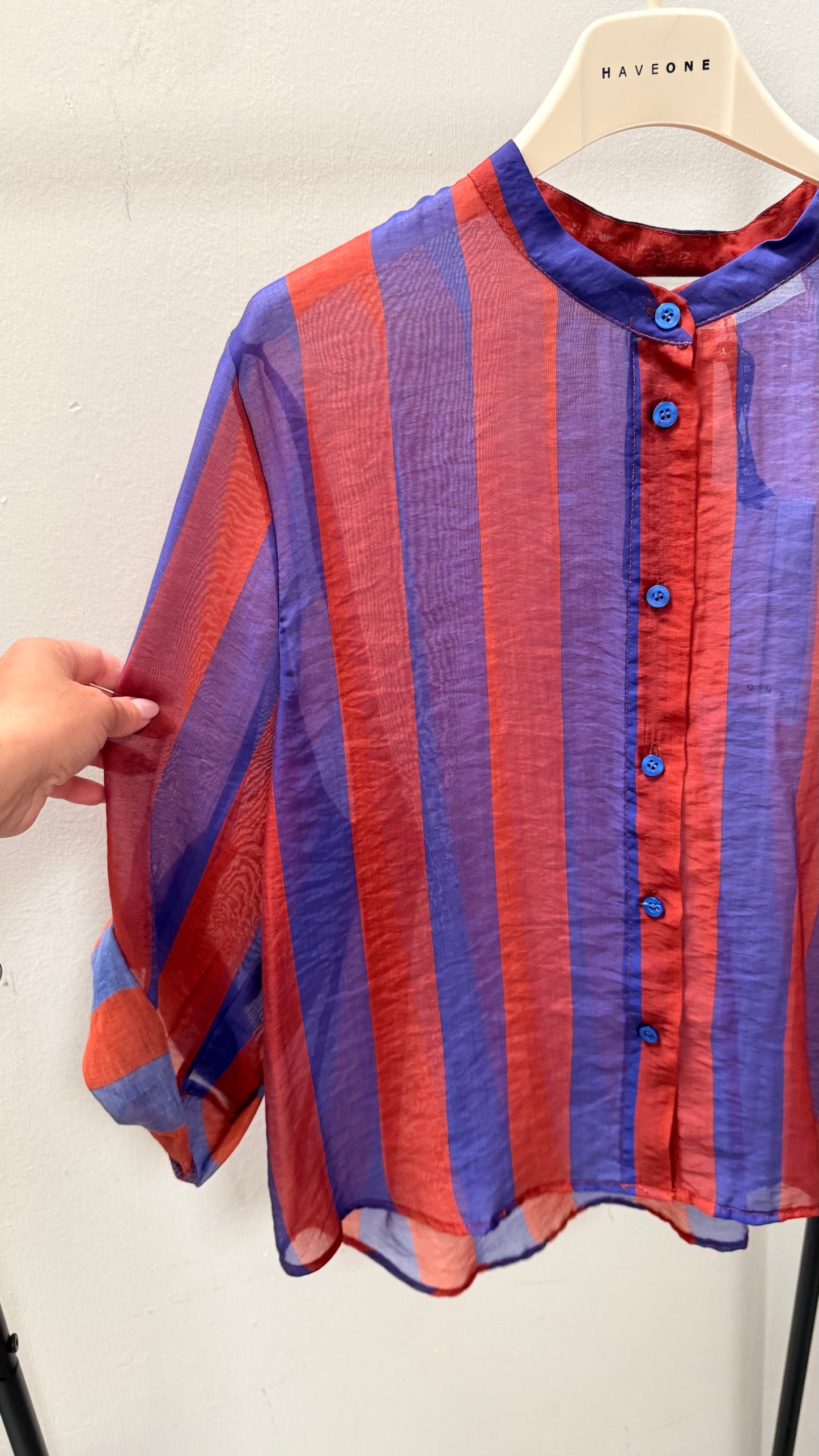 Camicia Riga blu notte e india HaveOne Art.CVS-Q422