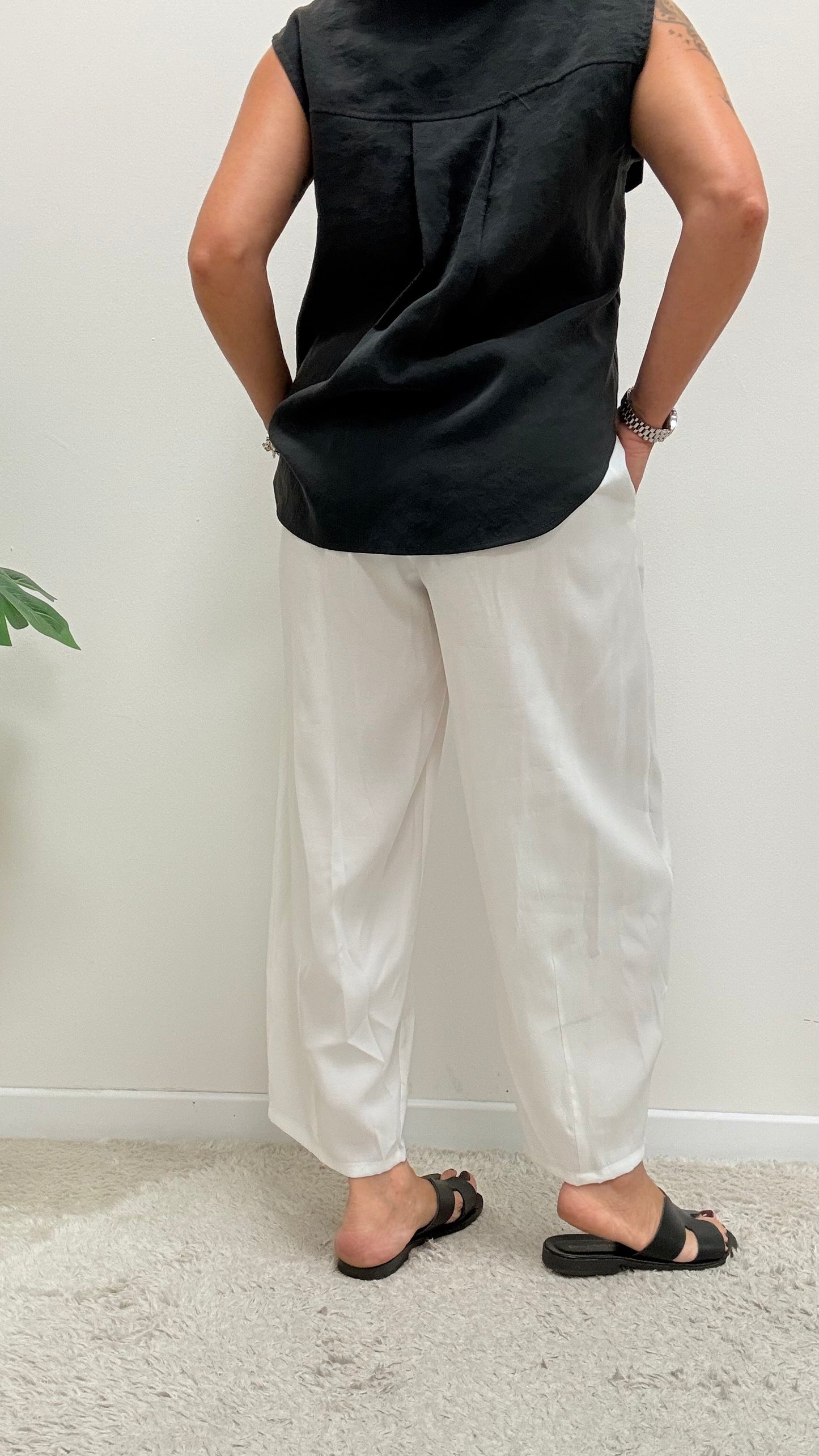 Pantaloni Cupro bianco Extasy