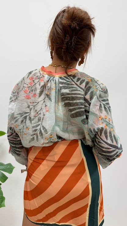 Camicia cocorito verde HaveOne Art.CSV-Q513