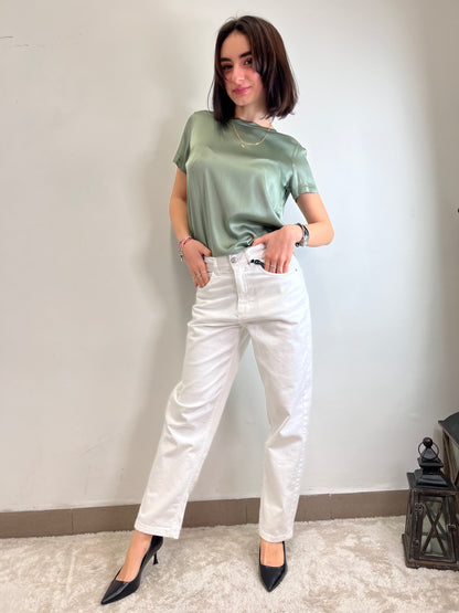 Denim Mom Fit Louis  Bianco Haveone