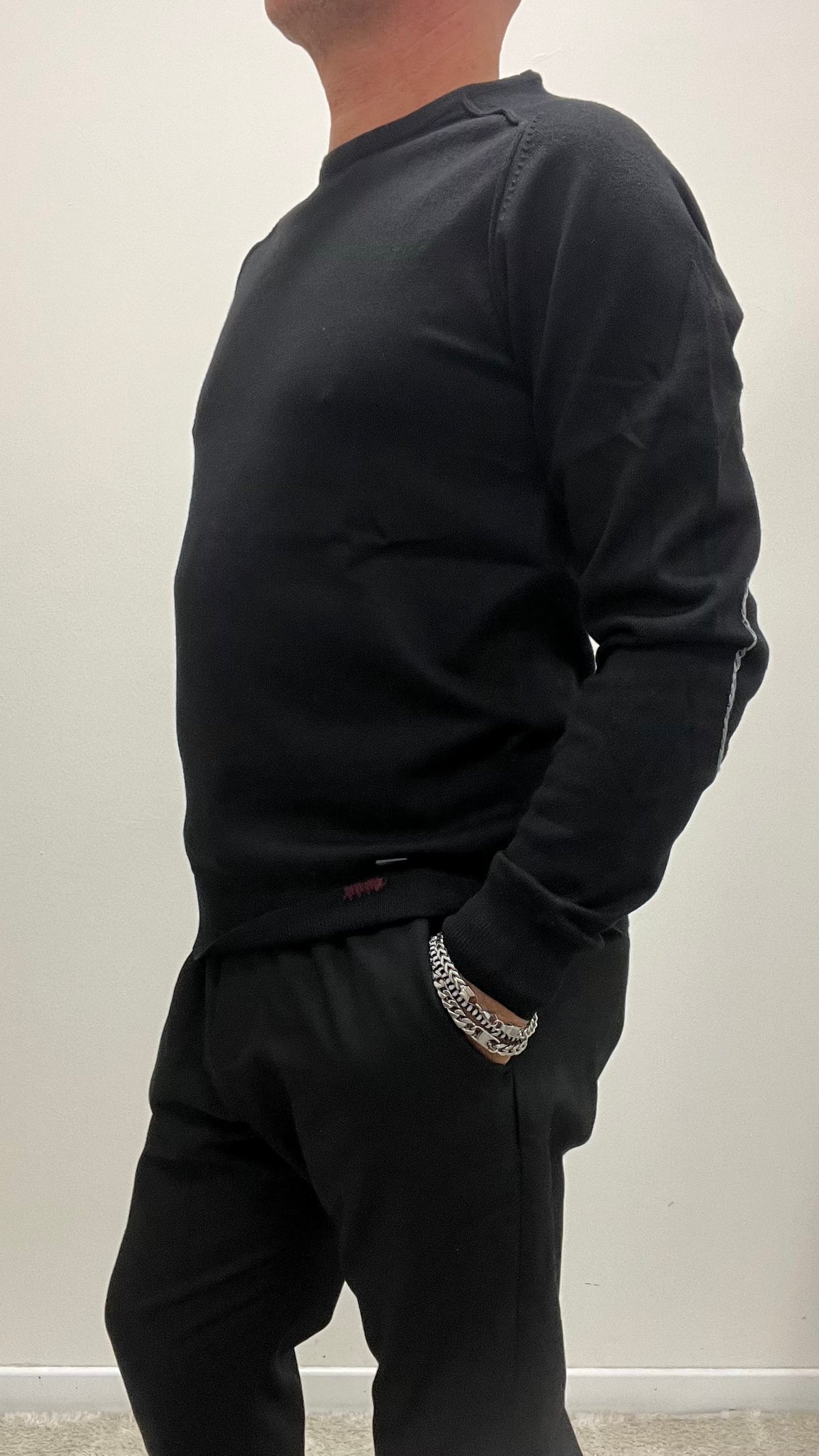 Maglia Girocollo Gianni Lupo Nera Art.GL35232