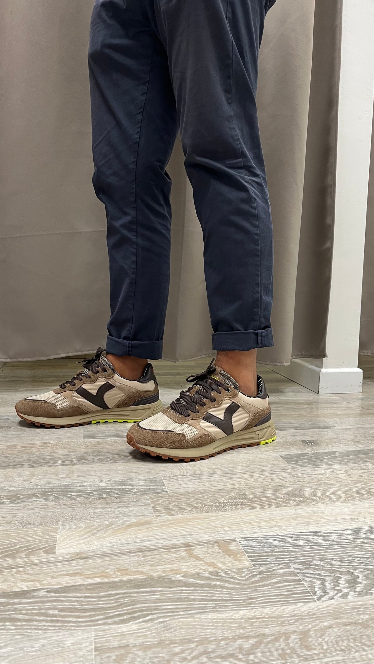 Sneakers Victoria Uomo Moro e Beige
