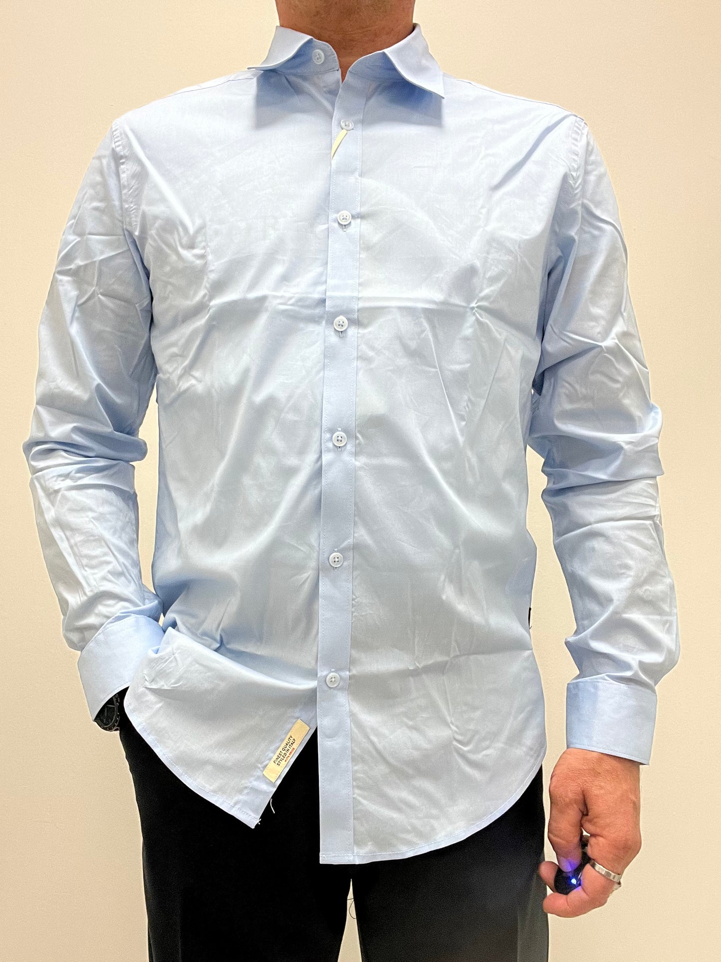 Camicia Slim Fit Sky in Cotone Gianni Lupo