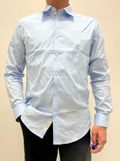 Camicia Slim Fit Sky in Cotone Gianni Lupo