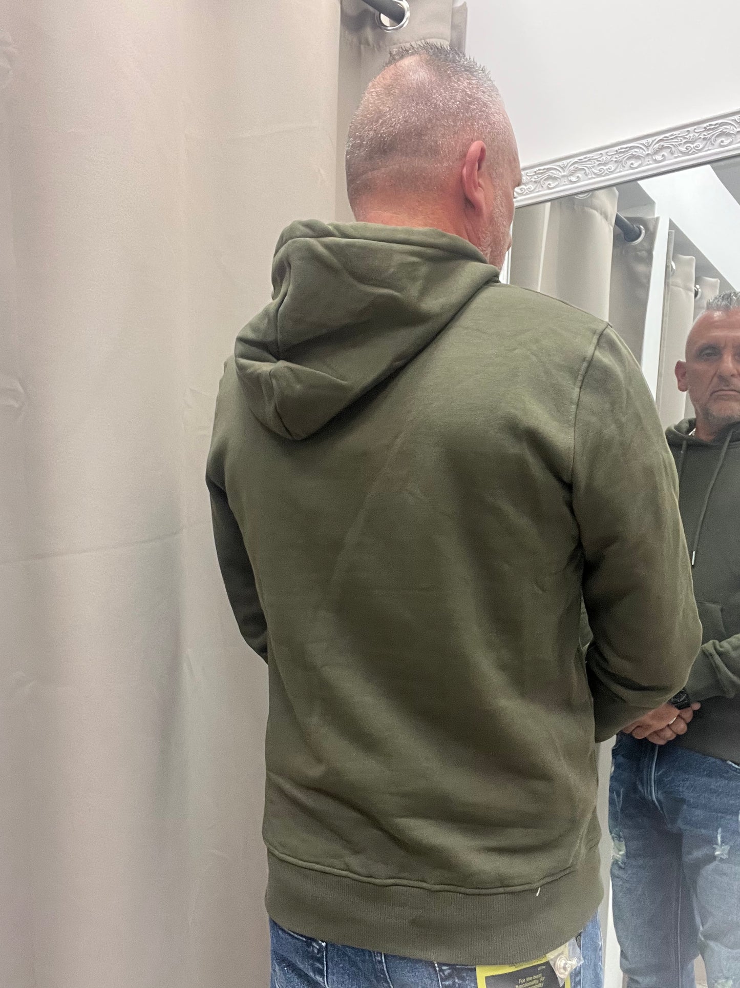 Gianni Lupo Felpa con Cappuccio Uomo Verde Militare