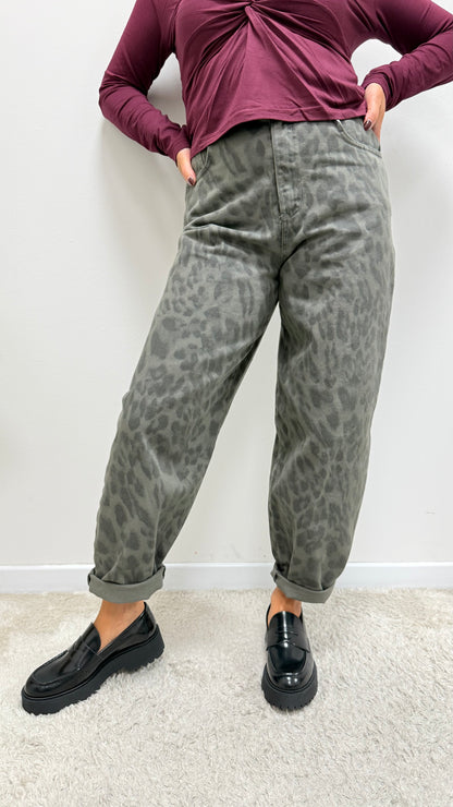 Pantalone Balloon Maculato grigio Susy Mix