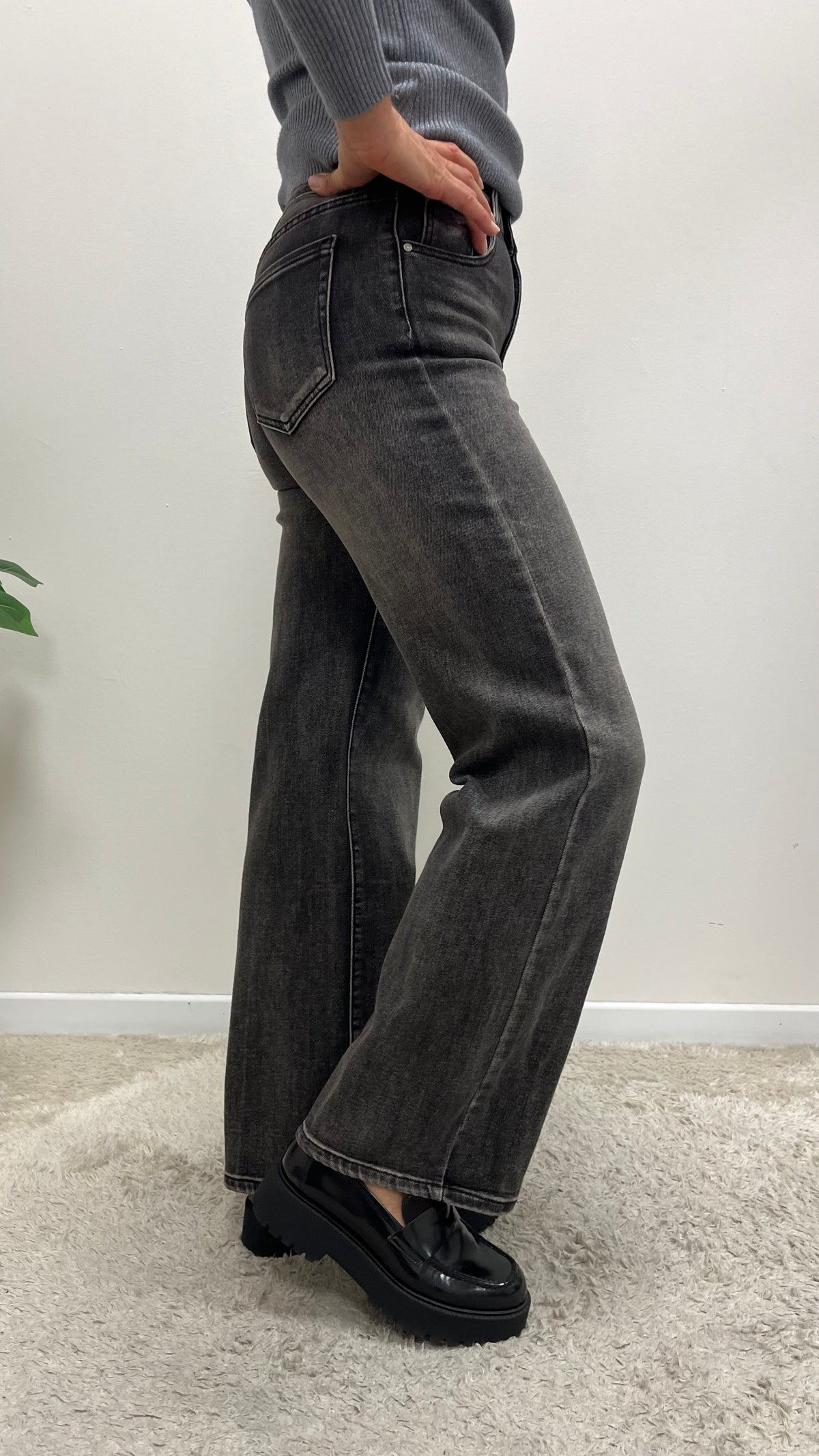 Jeans dritto grigio Extasy art.SA7663