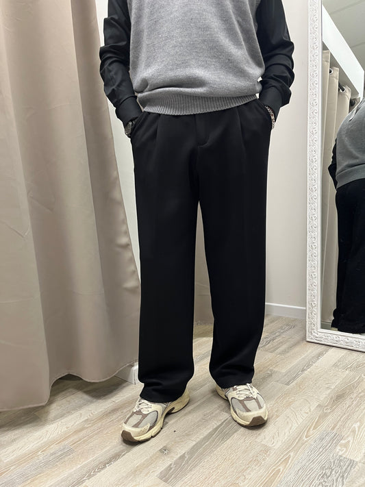 Pantalone Sartoriale con Pinces Imperial Nero