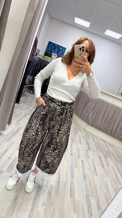 Pantaloni ovetto maculati Extasy