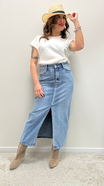 Gonna in jeans con spacco Extasy