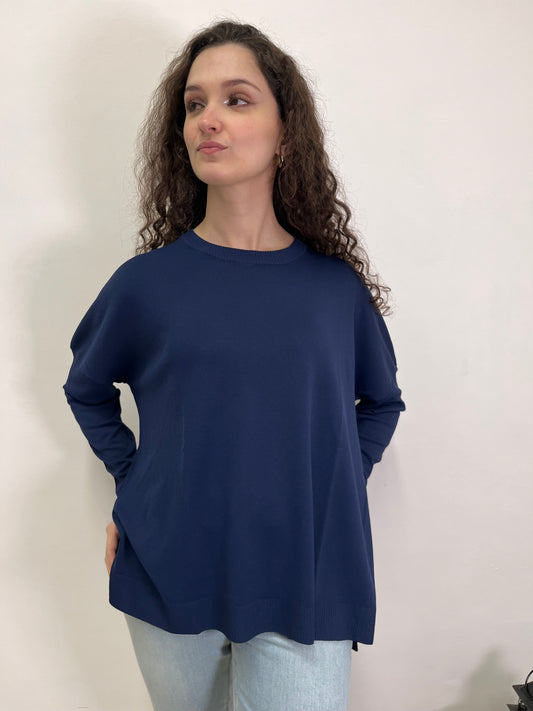 Maglia Blu in filo Susy Mix