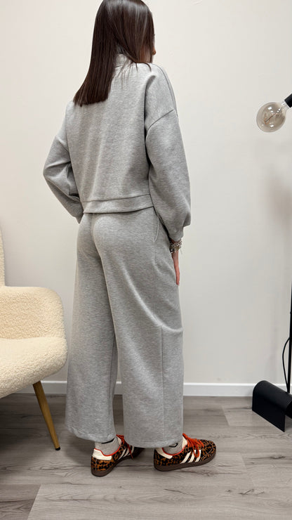 Pantaloni ovetto scuba  grigio Haveone