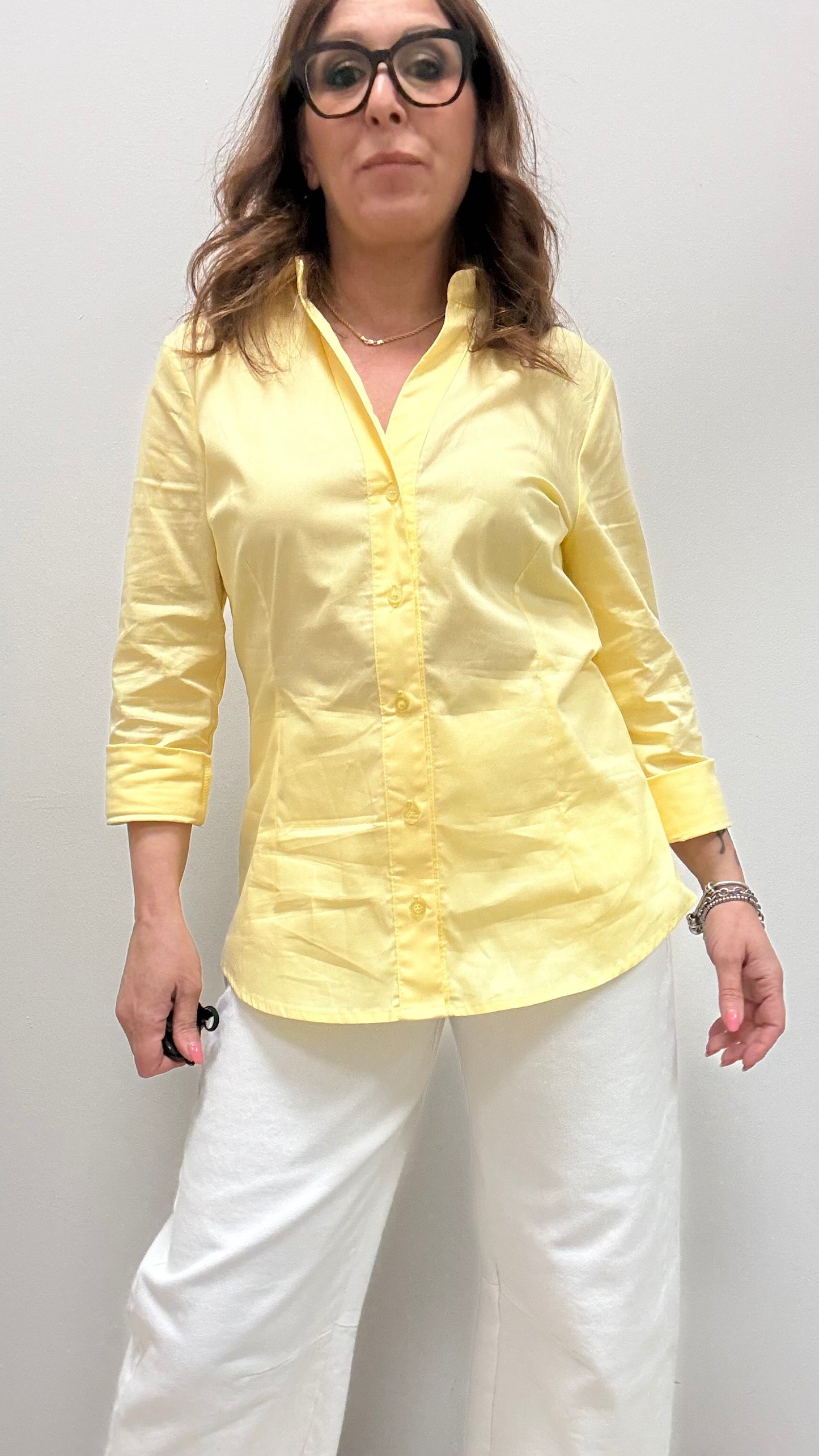 Camicia Avvitata Gialla Extasy
