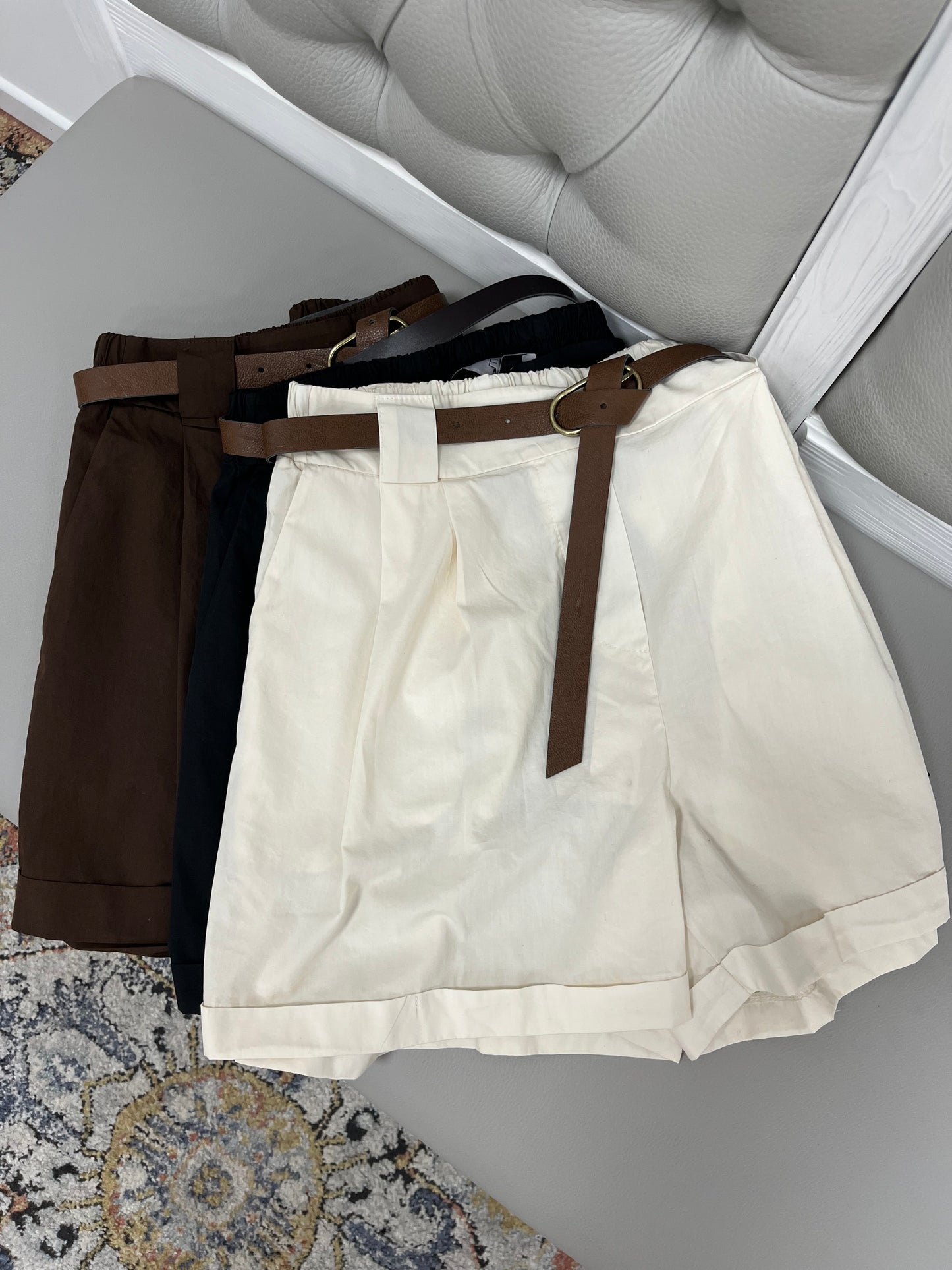 HaveOne Shorts con Risvolto Moro