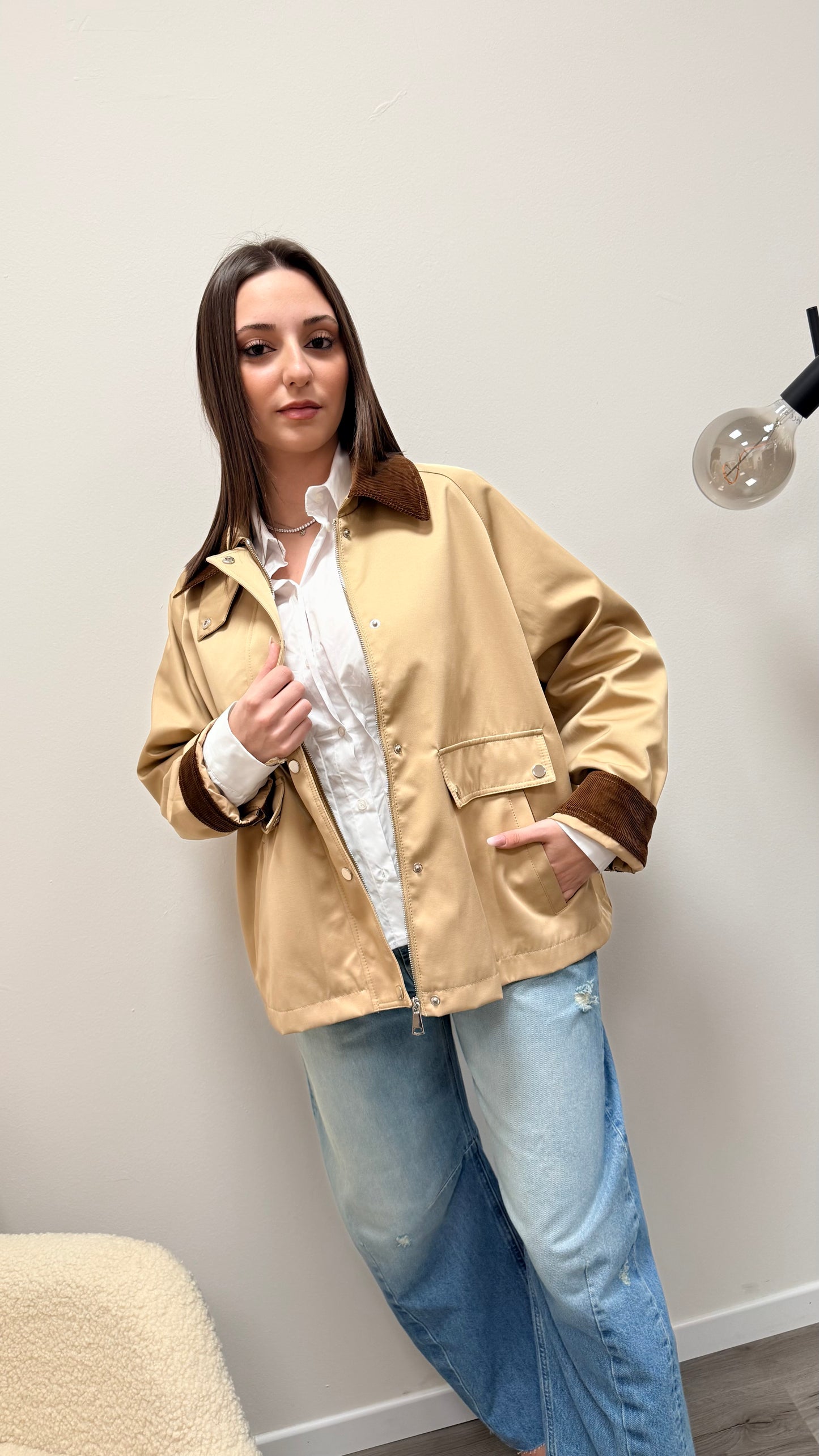Trench “Barbour” sabbia Haveone