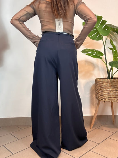 Pantaloni palazzo con cintura Haveone