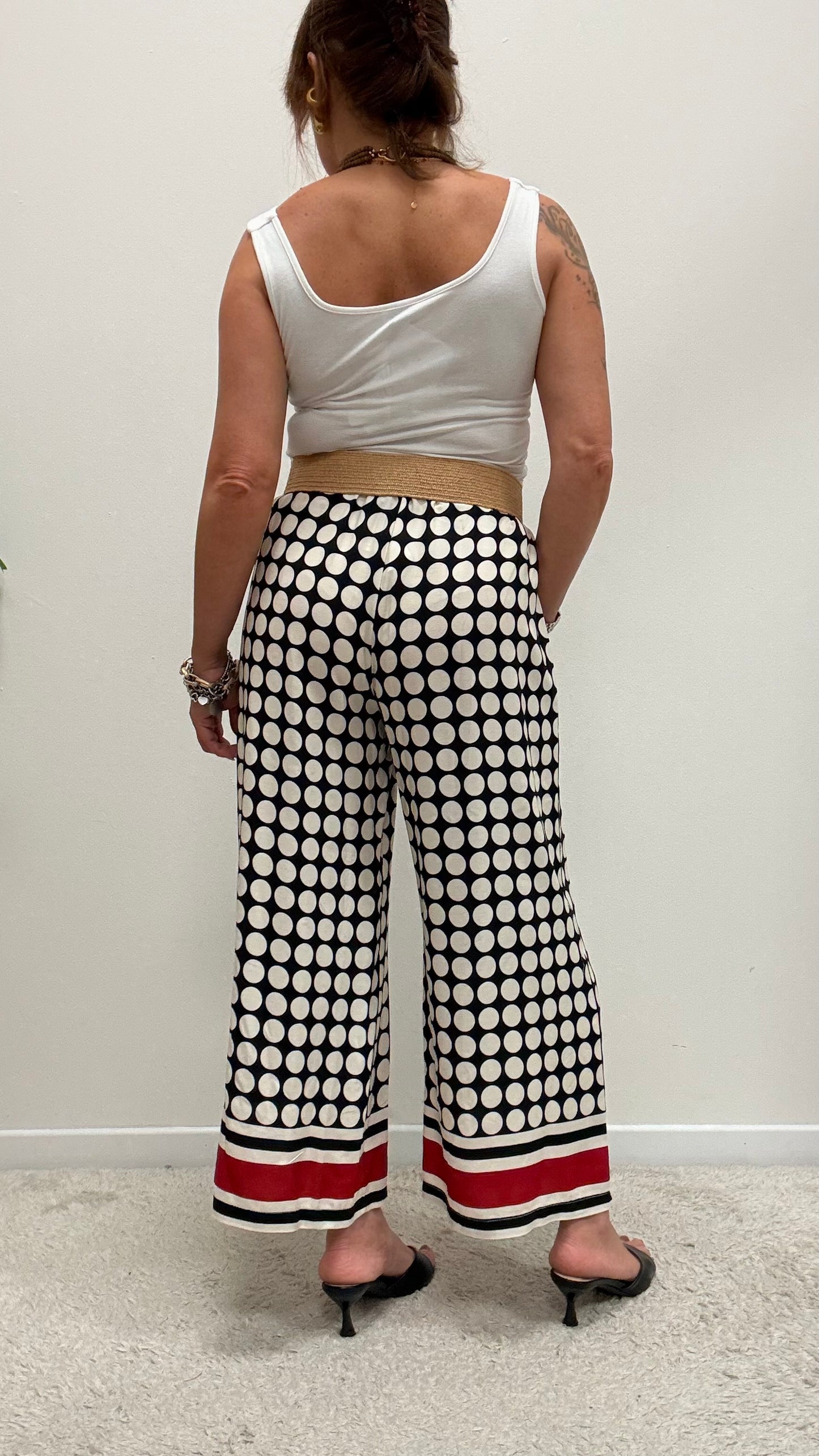 Pantaloni palazzo crop Haveone