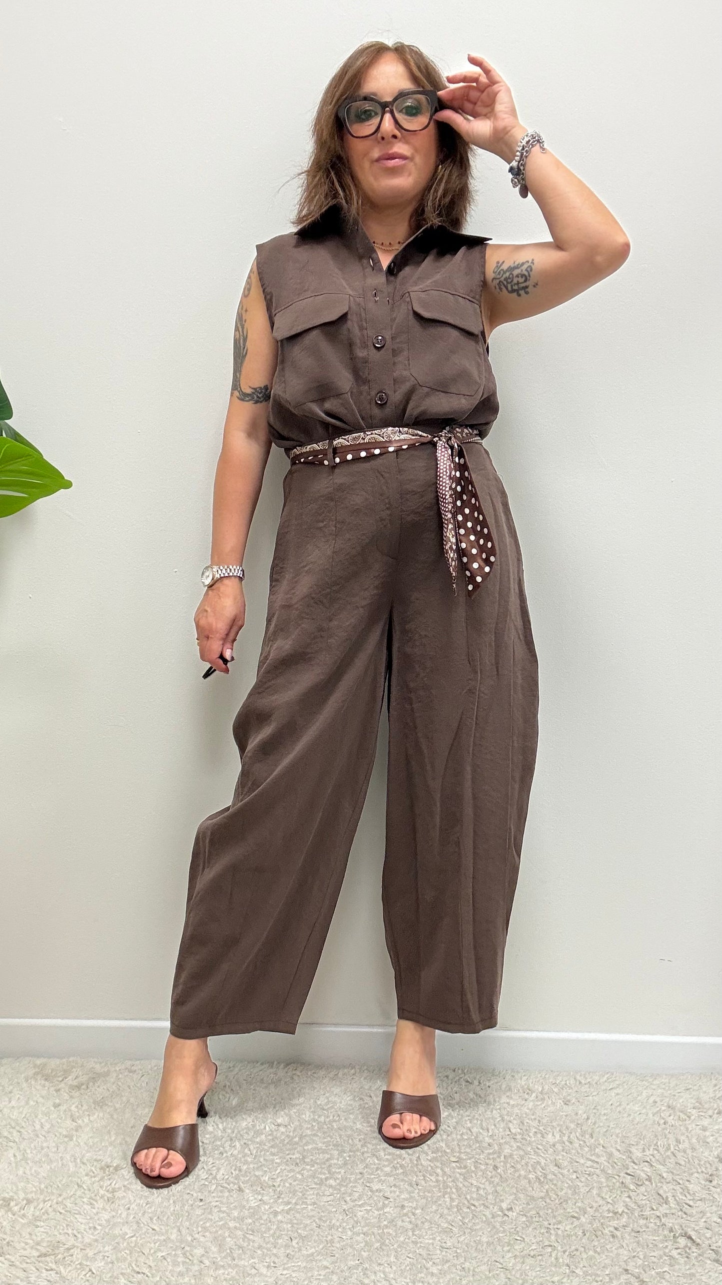 Pantaloni ovetto cupro moro Extasy