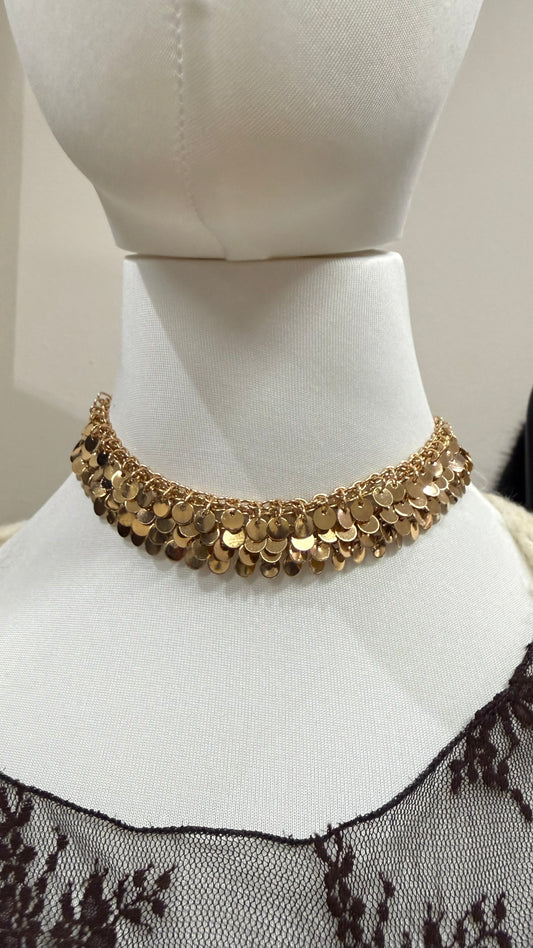 Collana choker Cleopatra in acciaio