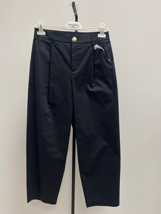 Susy Mix Pantalone Carrot Nero