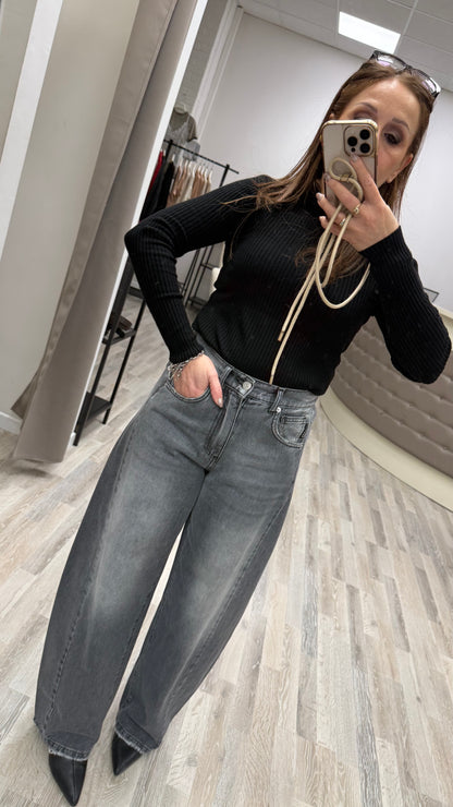 Jeans Lucy barrel grigio Haveone