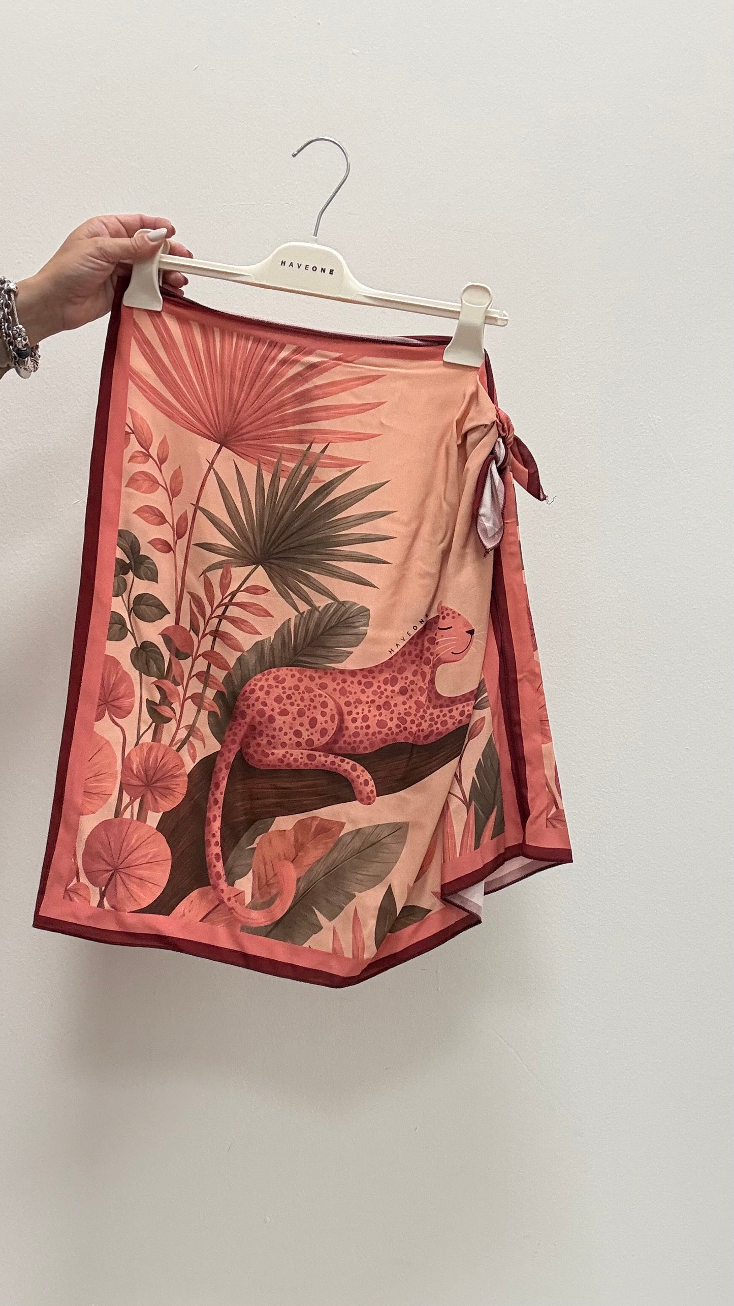 Gonna Pareo Corta Leopardo rosa HaveOne Art.GVS-Q300