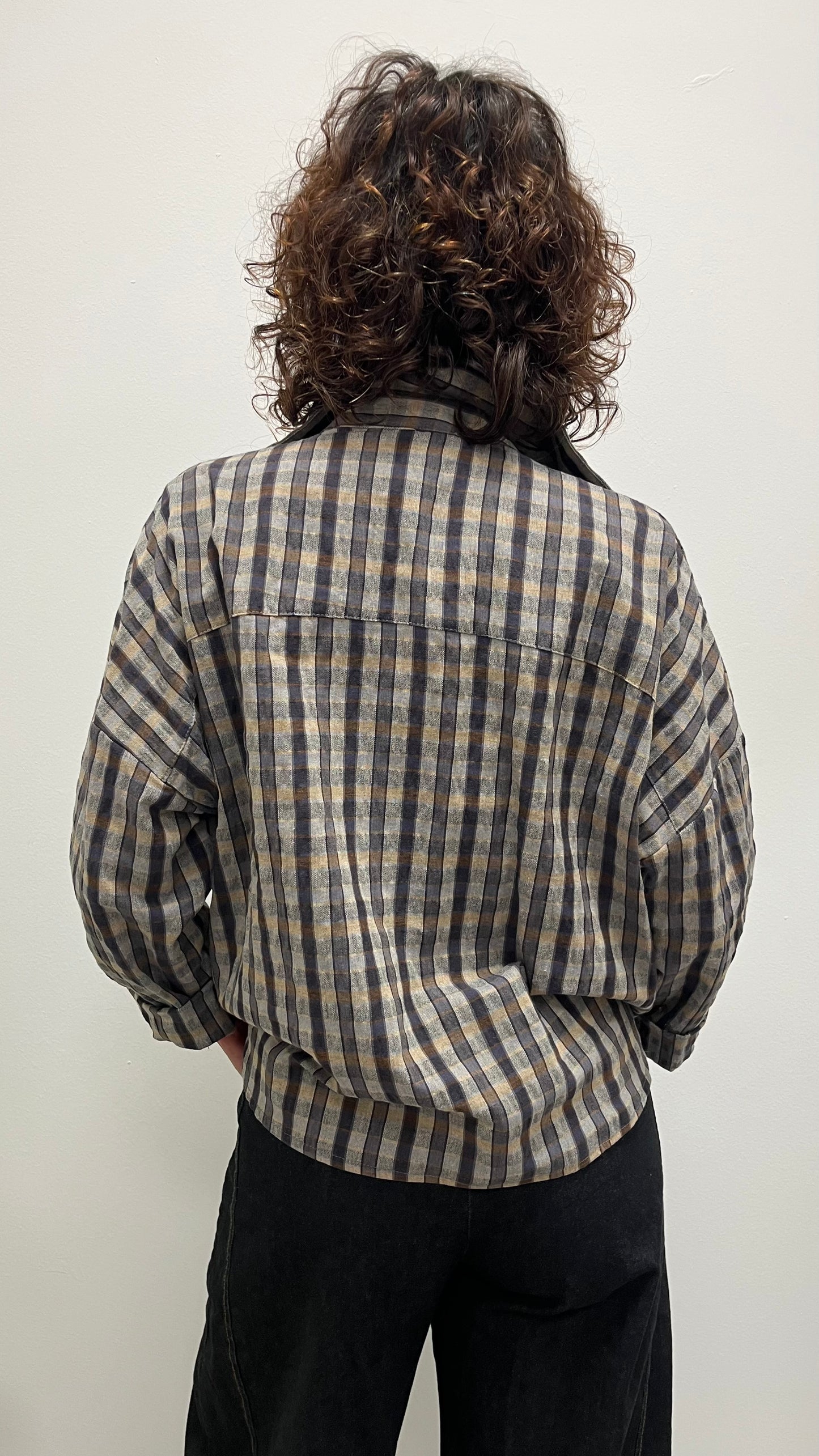 Camicia Over Quadri blu e moro HaveOne CNO-R060