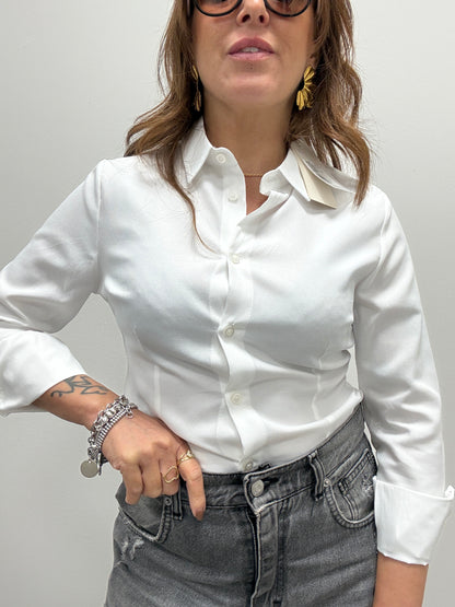 Camicia Oxford Slim Fit Kiki Six bianco