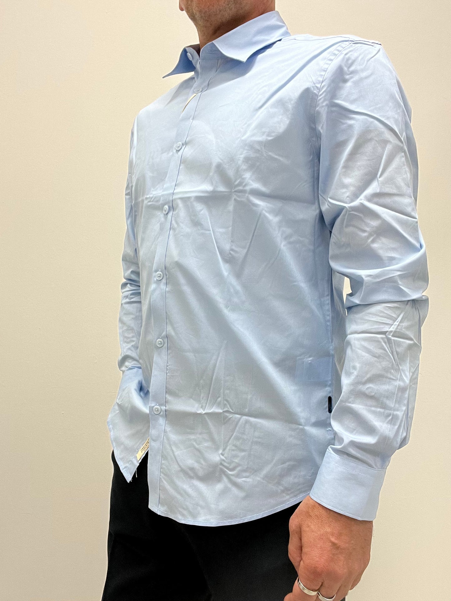 Camicia Slim Fit Sky in Cotone Gianni Lupo